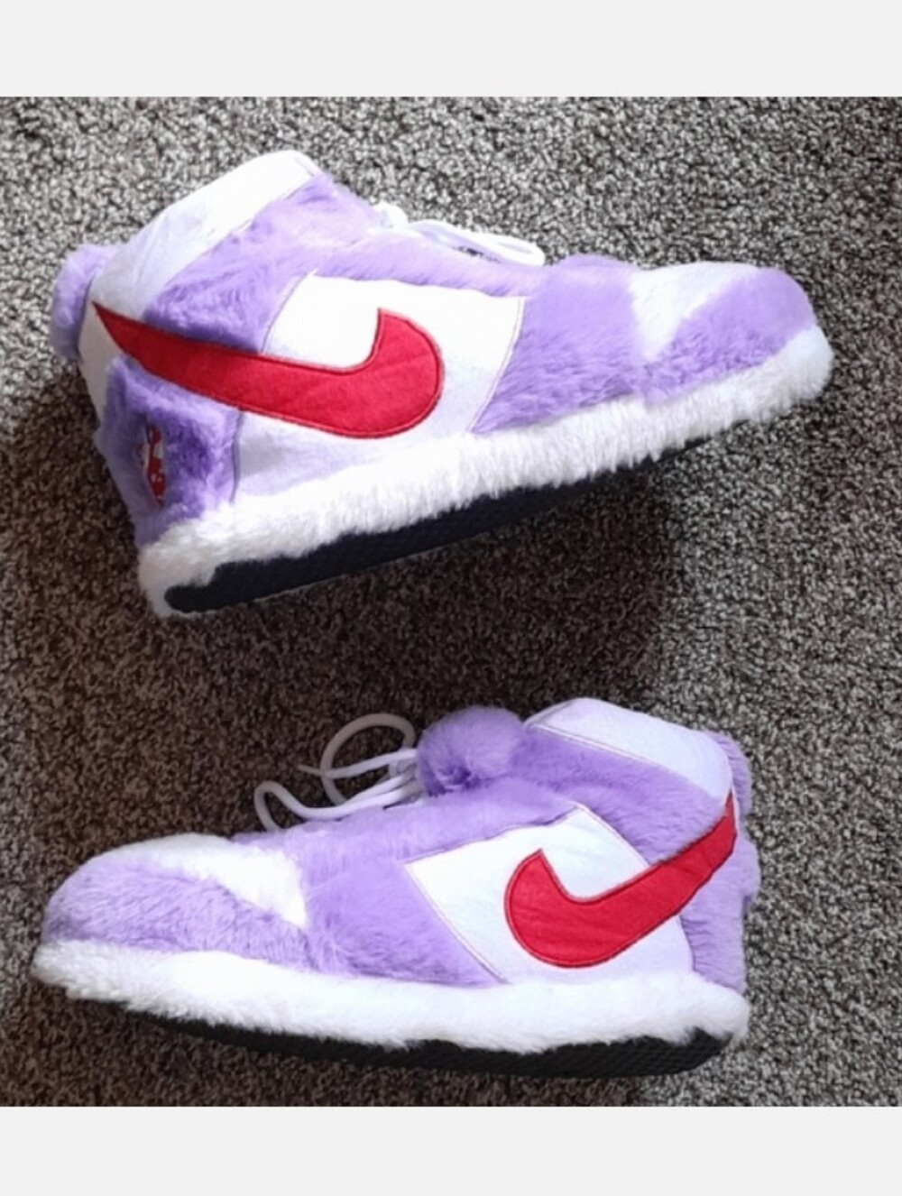 Nike Fuzzy Sneaker Slippers 8-11
